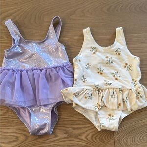Set of Two Baby Girl Swimsuits